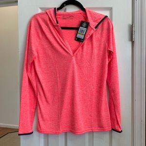 Loose fit hooded jogging/ Exercise top.